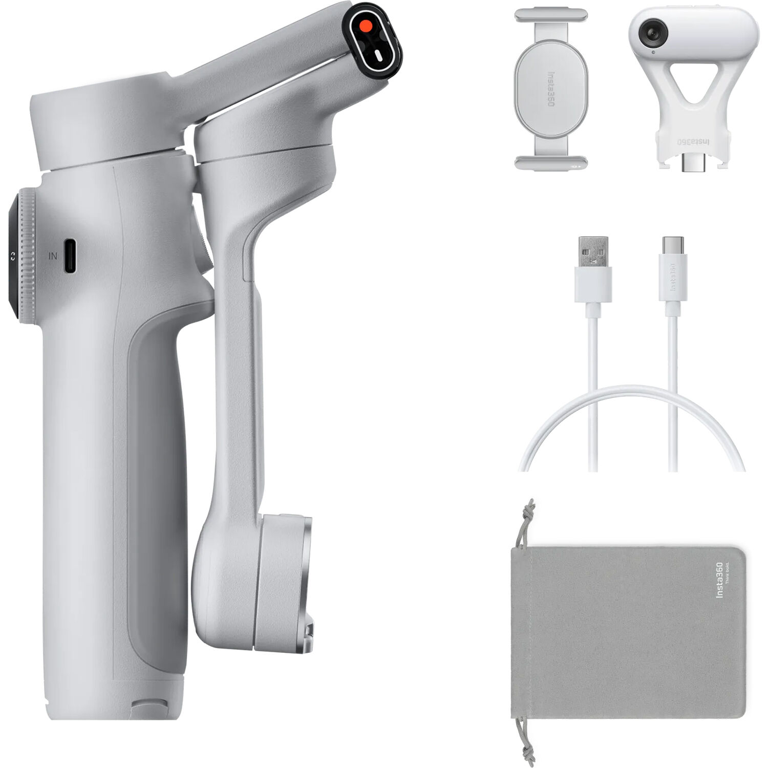 marii initiati ai indiei si parintele paisie Insta360 Flow 2 Tracker AI Bundle Stone Gray